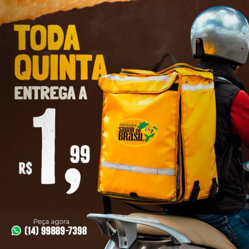 Entrega a R$1,99 Toda Quinta – Pastelaria em Santa Cruz do Rio Pardo por Pastelaria Sabor do Brasil