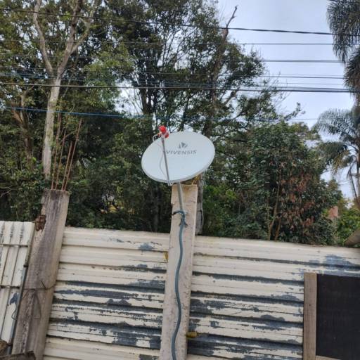 Antena banda Ku StarOne C2 70w instalada para um ponto com receptor Vivensis no bairro Clube de Campo ABC Santo André em 06/08/2025