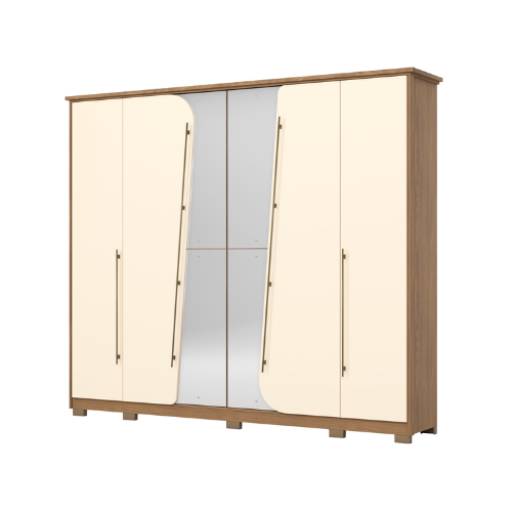 Guarda-Roupa Casal - 6 Portas 6 Gavetas por Cirineu Móveis