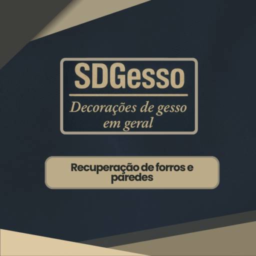 Recuperação de forros e paredes em Gesso e Drywall em Itapetininga por SD Gesso - Serviços de Gesso e Drywall