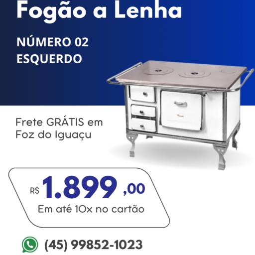 Fogão a Lenha Nº 2 Esquerdo