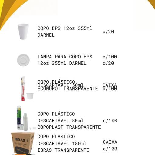 Copos Descartáveis   por PAC Embalagens e Descartáveis Copos Descartáveis   por PAC Embalagens e Descartáveis