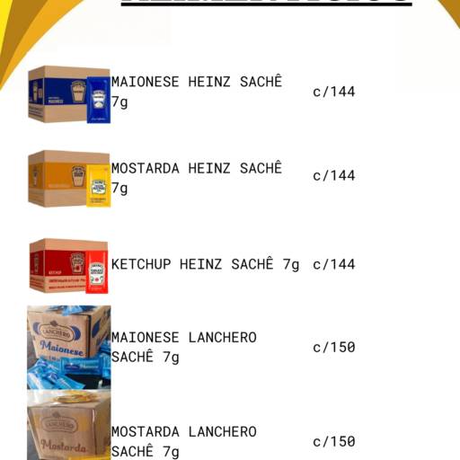 Saches Alimentícios por PAC Embalagens e Descartáveis Saches Alimentícios por PAC Embalagens e Descartáveis