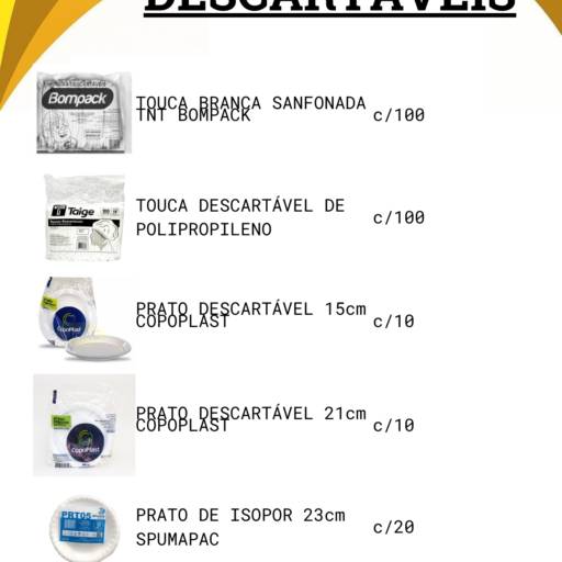 Descartáveis  por PAC Embalagens e Descartáveis Descartáveis  por PAC Embalagens e Descartáveis