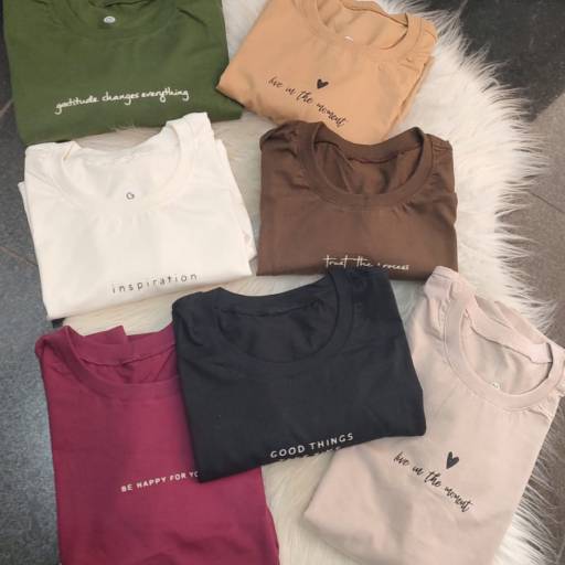 T-shirt Algodão P ao GG – Essencial e Confortável em São Manuel por Sivest