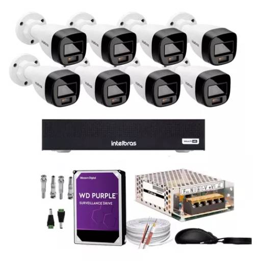 KIT 08 Câmeras / Locação - Segurança Ampliada - São Paulo