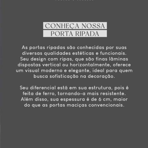 Porta Ripada GL-21 – Design, Resistência e Sofisticação para Sua Fachada no Ninho Verde II Eco Residence por Portales Portas e Janelas