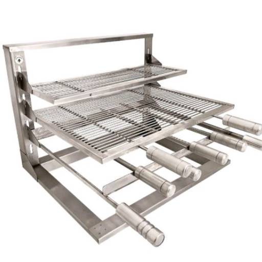 Grill Suspenso para Braseiro 50x40 – Grelha Uruguaia