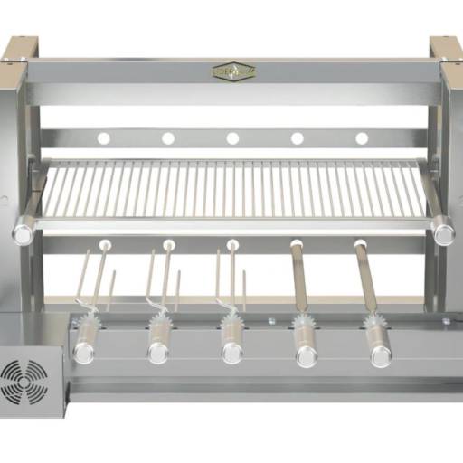 Grill Elétrico Elevatório 5 Espetos – Grelha Uruguaia
