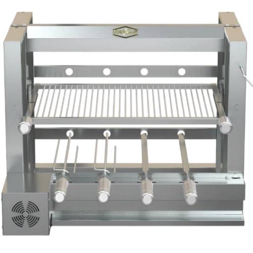 Grill Elétrico Elevatório 4 Espetos – Grelha Uruguaia por Estoril Churrasqueiras Atibaia