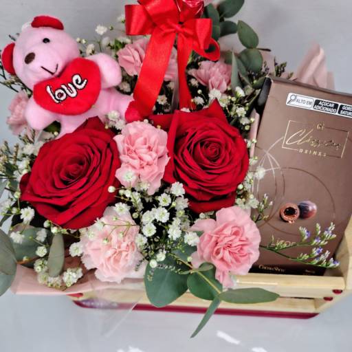 Cesta Desejo e Doçura por Floricultura As Flores da Carol - Vila A