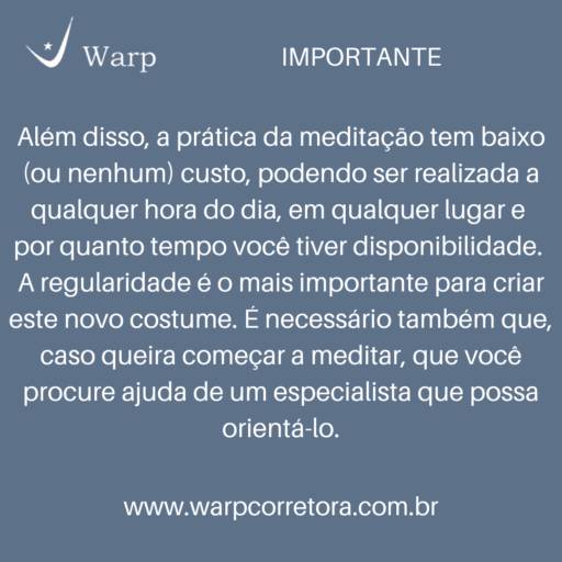 O PODER DA MEDITAÇÃO em Vargem Grande Paulista, SP por Warp Corretora de Seguros