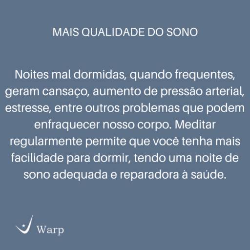 O PODER DA MEDITAÇÃO em Vargem Grande Paulista, SP por Warp Corretora de Seguros