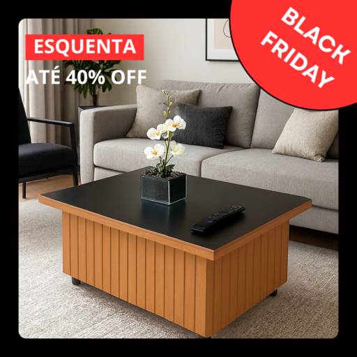 Mesa de Centro Ripada Premium – Sofisticação em Contagem
