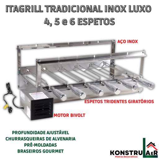 Churrasqueiras Prémoldadas / Trios  / Acessórios em Ourinhos, SP por Konstrulaer Pedras Decorativas