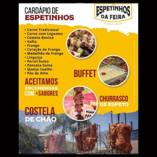 Espetinho da Feira em Avaré por Adnilson Assador de Carnes Avaré