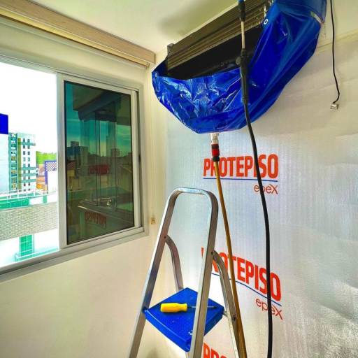 Higienização de aparelhos de ar condicionado