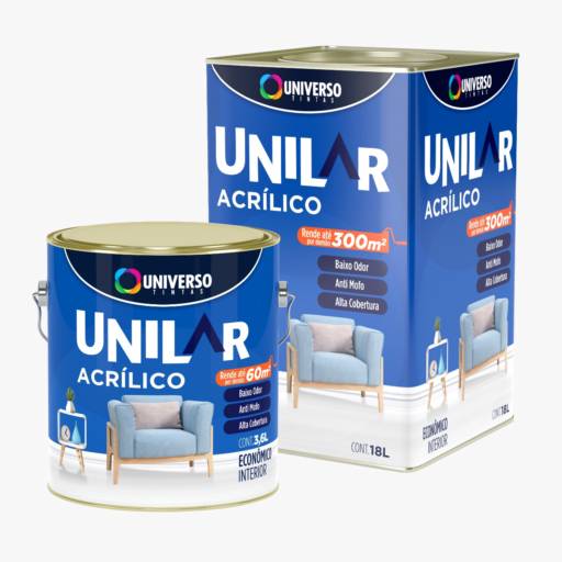 Linha Residencial Unilar Acrílico por Cia das Tintas