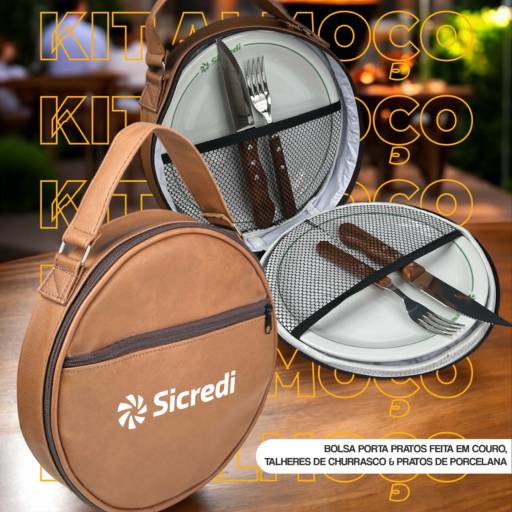 Bolsa Porta Prato Couro Eco em Ponta Grossa