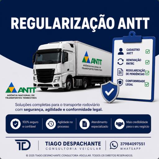 Regularização ANTT e RNTRC em Pará de Minas MG