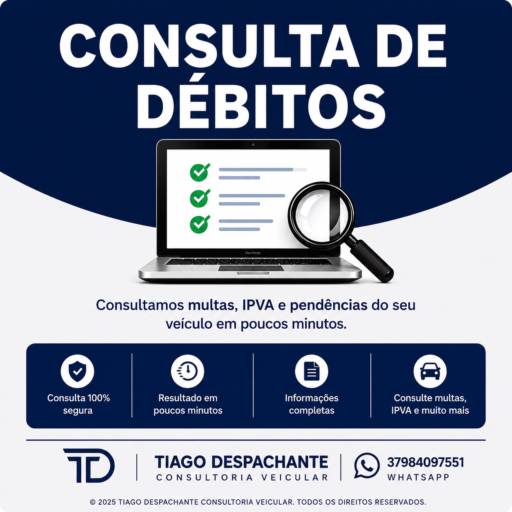 Consulta de Débitos Veiculares em Pará de Minas MG