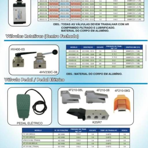 Válvulas Rotativas e Pedal Elétrico e Pneumático – Precisão e Eficiência em Ribeirão Preto