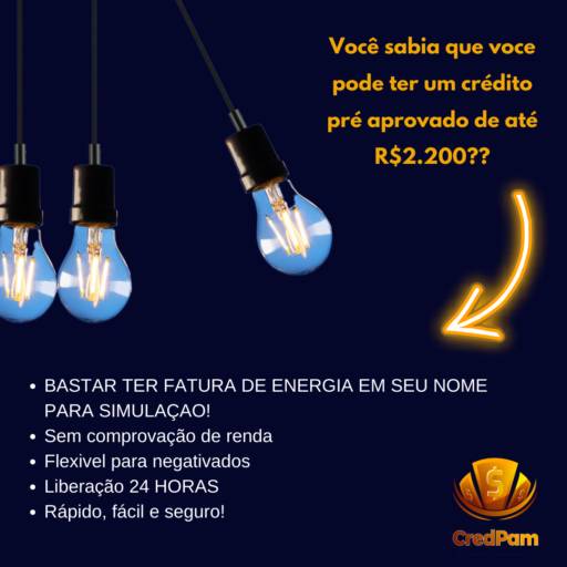 EMPRÉSTIMO COM DESCONTO NA CONTA DE ENERGIA em Marília, SP por Credpam, O Crédito Verdadeiro