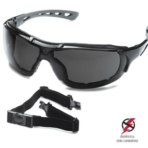 Óculos De Proteção Roma Cinza Steelflex em Lençóis Paulista, SP por Protektus EPI e Sinalização