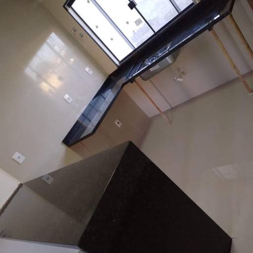 Pia/Balcão no Granito Preto São Gabriel por R.R Marmoraria