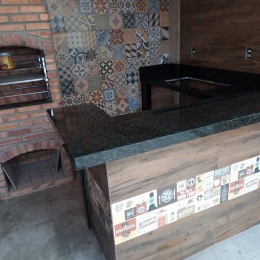 Área Gourmet no Granito Verde Bahia por R.R Marmoraria