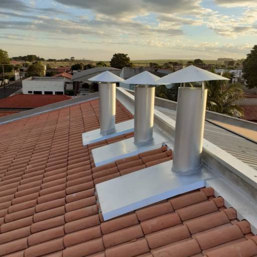 Chaminé metálica funcional e durável em Assis, SP