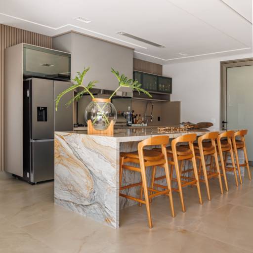 Cozinhas e Espaços Gourmet no Ninho Verde II por THRE3 - Estúdio de Design