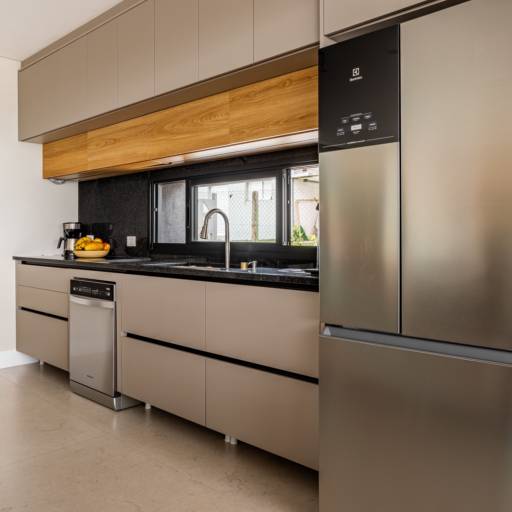 Cozinhas e Espaços Gourmet no Ninho Verde II por THRE3 - Estúdio de Design