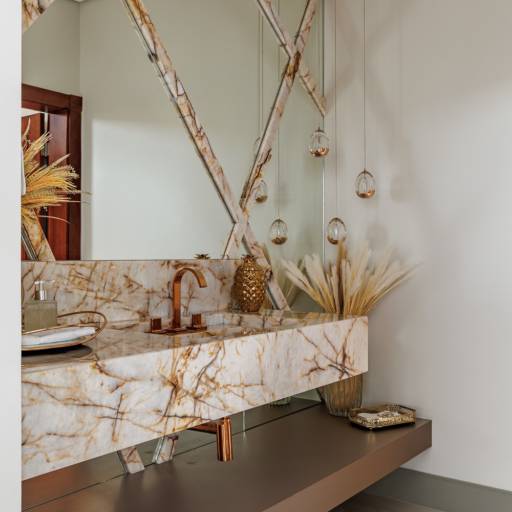 Design Inteligente em Banheiros Planejados – Ninho Verde II por THRE3 - Estúdio de Design