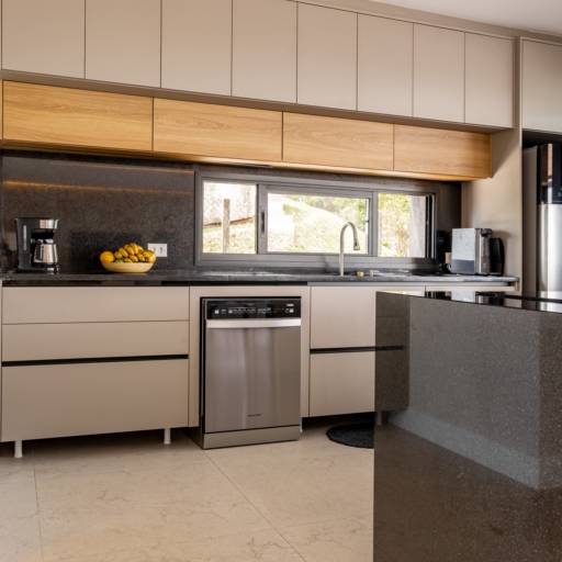 Cozinhas e Espaços Gourmet no Ninho Verde II por THRE3 - Estúdio de Design