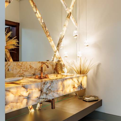 Design Inteligente em Banheiros Planejados – Ninho Verde II por THRE3 - Estúdio de Design