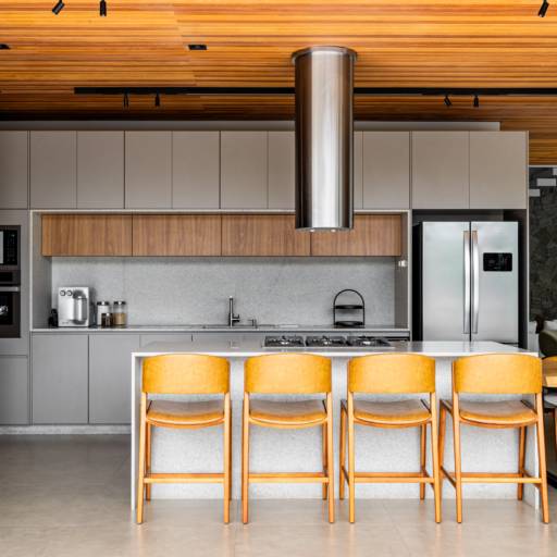 Cozinhas e Espaços Gourmet no Ninho Verde II por THRE3 - Estúdio de Design