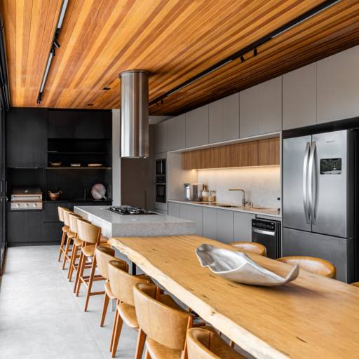 Cozinhas e Espaços Gourmet no Ninho Verde II por THRE3 - Estúdio de Design