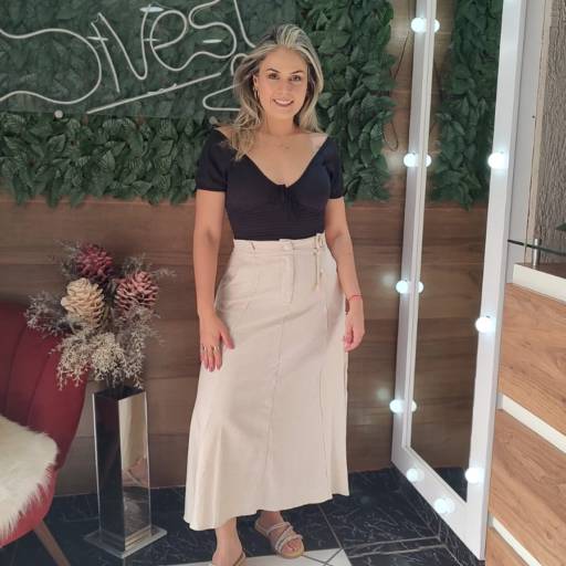 Saia em Linho – Roupas Femininas em São Manuel