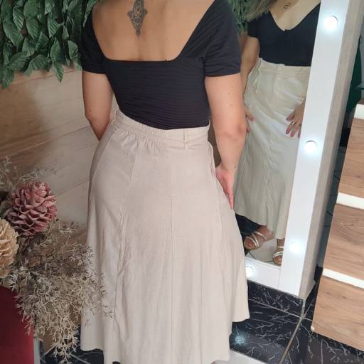 Saia em Linho – Roupas Femininas em São Manuel por Sivest