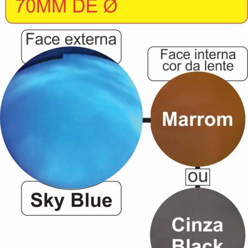 Lente espelhada Blue Sky (sem Grau) por Óptica Santa Luzia