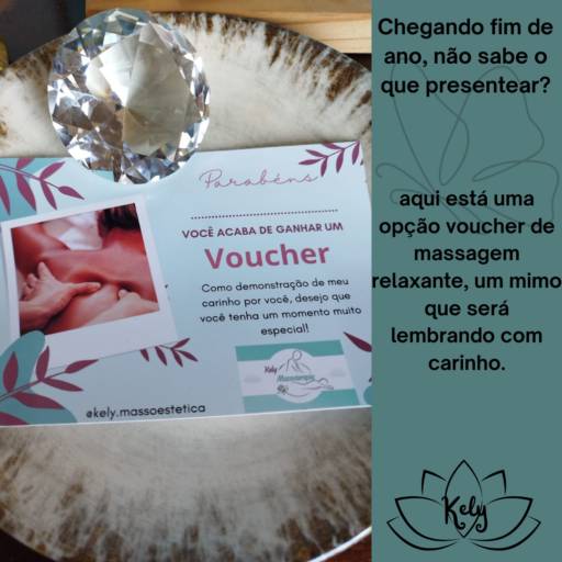 Surpreenda neste fim de ano com um presente que acolhe: um voucher de massagem relaxante da Kely Massoterapia em Ourinhos.