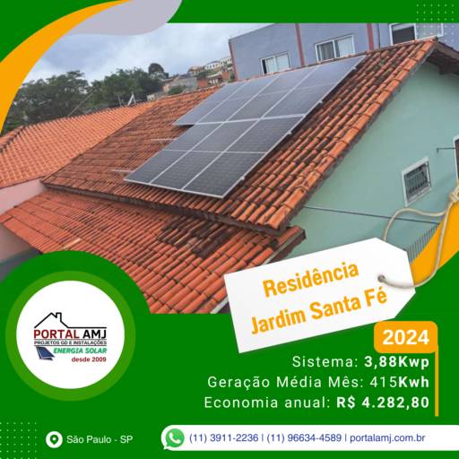 Aproveite um desconto de 10% no pagamento à vista, se decidir hoje! em São Paulo, SP por Portal AMJ Solar