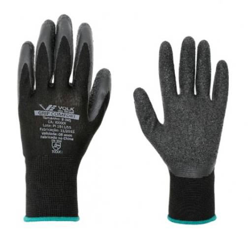 Luva Volk Grip Comfort Preta