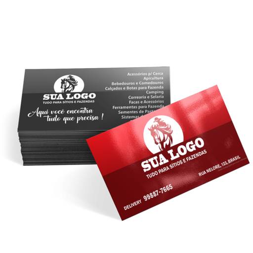 Cartões de Visita Couchê 250g em São José do Rio Preto, SP por Public Gráfica e Brindes