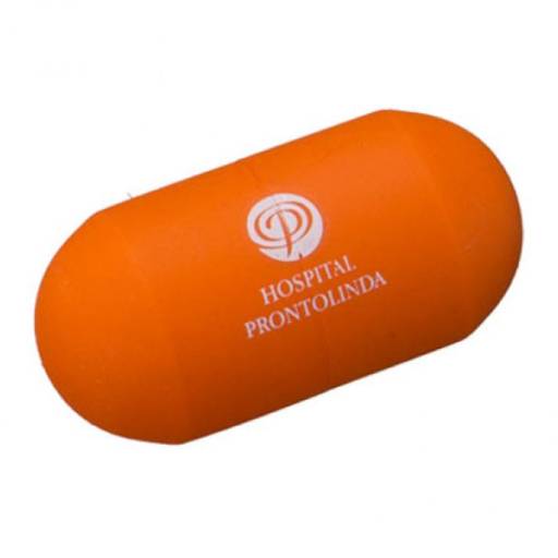 Cápsula Anti Stress vinil oca Personalizada em São José do Rio Preto, SP por Public Gráfica e Brindes