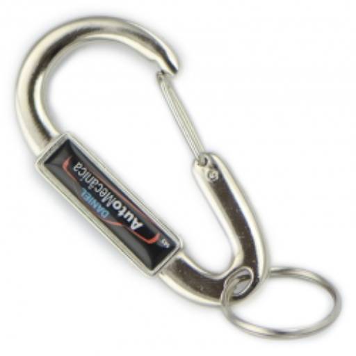 Chaveiros Mosquetões COD 143 - Mosquetão Grande - resina 2 lados em São José do Rio Preto, SP por Public Gráfica e Brindes