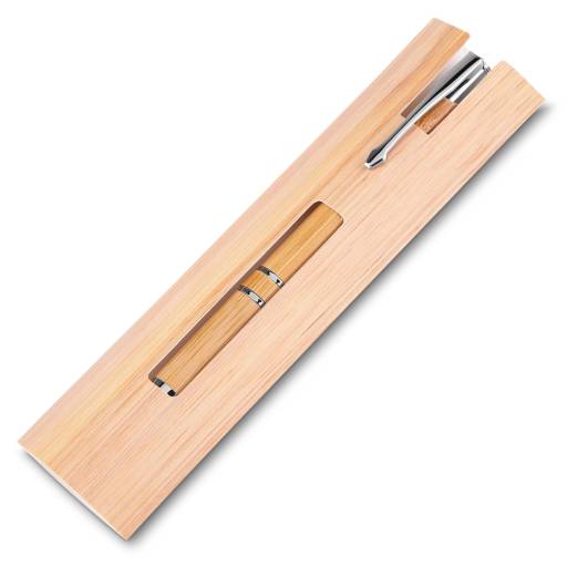 14665 Caneta Ecológica de Bambu com Estojo em São José do Rio Preto, SP por Public Gráfica e Brindes