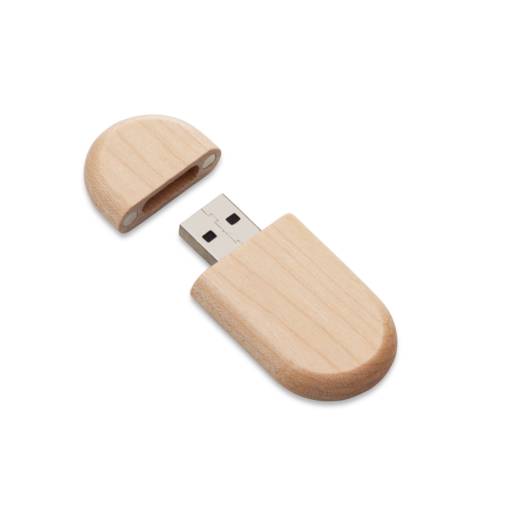 053 Pen Drive Bambu 4GB/8GB em São José do Rio Preto, SP por Public Gráfica e Brindes