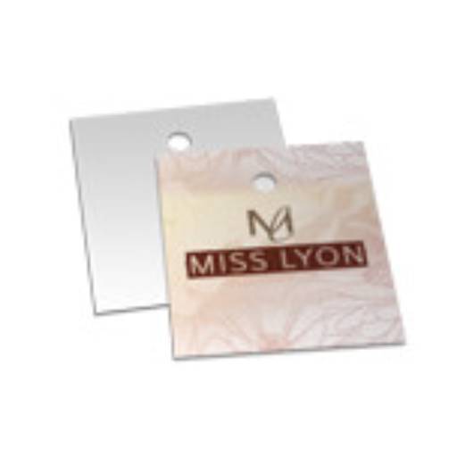 TAG PADRÃO FURO - COUCHÊ 250G - VERNIZ UV TOTAL FRENTE em São José do Rio Preto, SP por Public Gráfica e Brindes